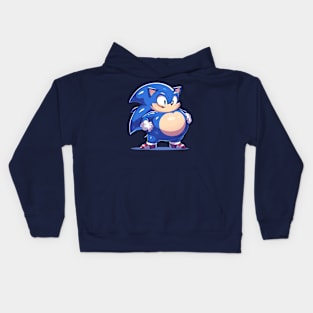 chubby sonic Kids Hoodie